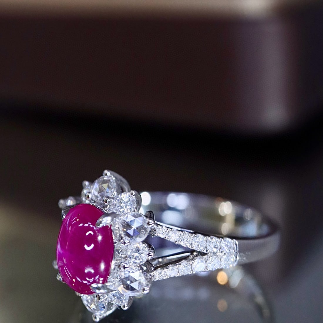 14k Gold 1.59 Ctw Natural Ruby & Diamond Ring - 4