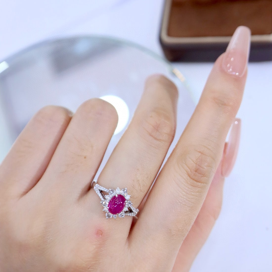 14k Gold 1.59 Ctw Natural Ruby & Diamond Ring - 5