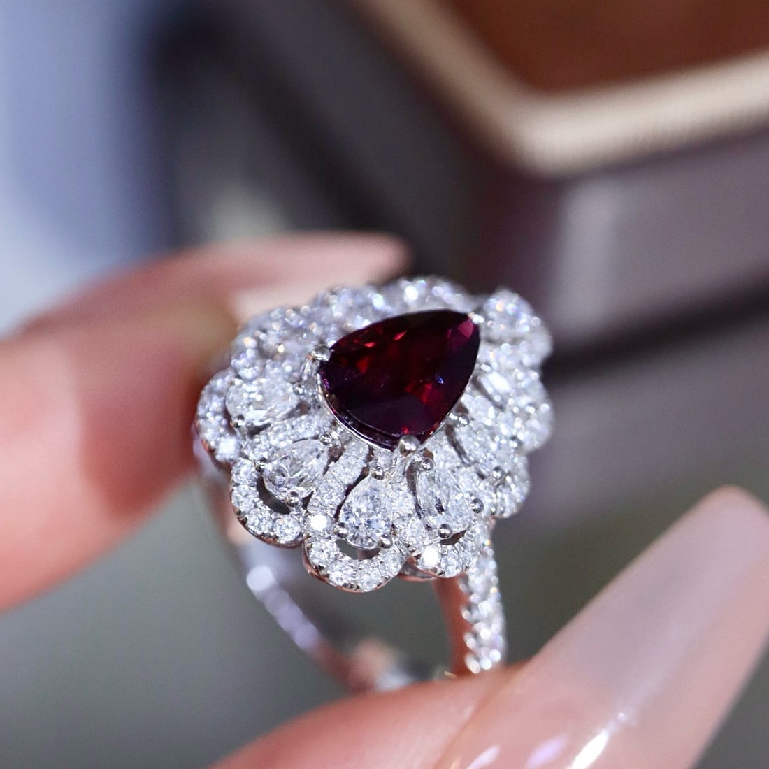 14k Gold 2.05 Ctw Natural Ruby & Diamond Ring - 7