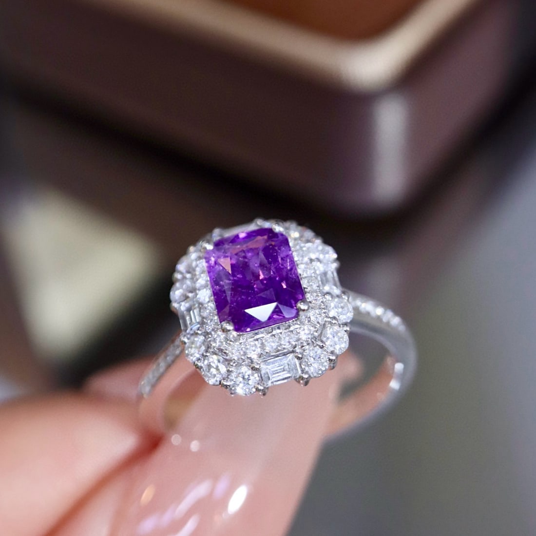 14k Gold 1.83 Ctw Natural Sapphire & Diamond Ring - 4