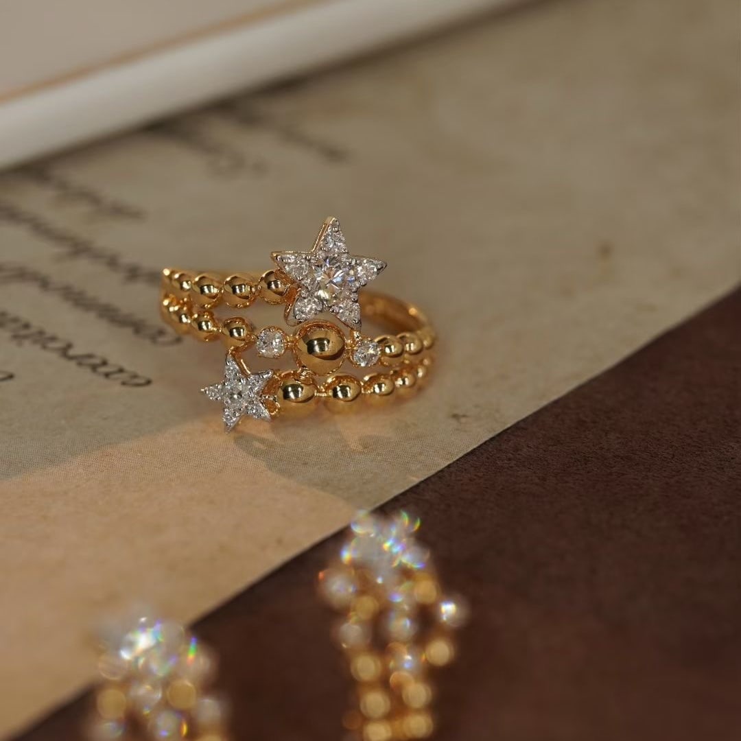 14k Gold 0.74 Ctw Natural H Diamond Jewelry Set - 2