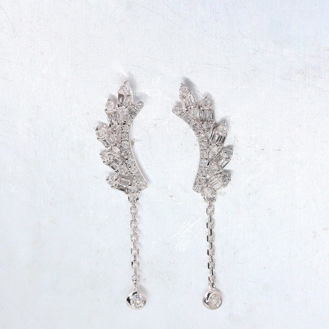 14k Gold 0.4 Ct Natural H Diamond Earrings - 7