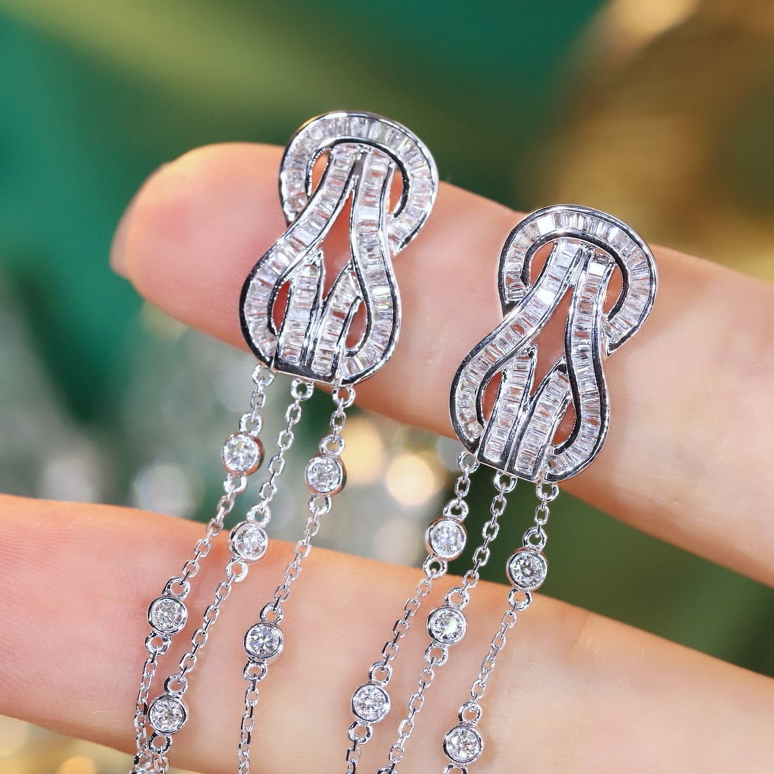 14k Gold 1.2 Ct Natural H Diamond Earrings - 2