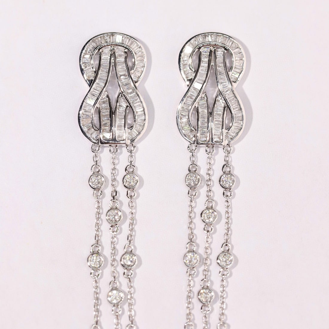 14k Gold 1.2 Ct Natural H Diamond Earrings - 3