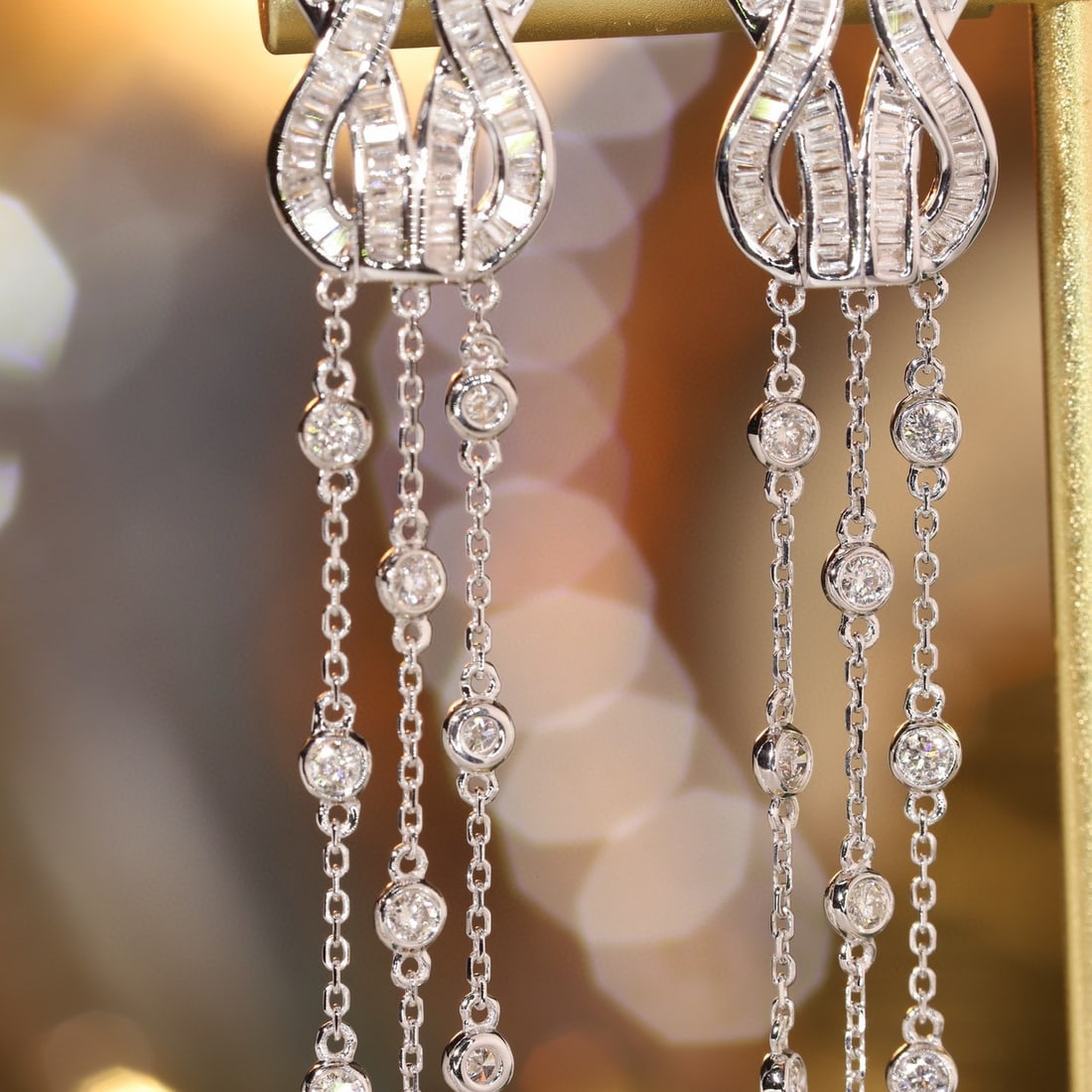 14k Gold 1.2 Ct Natural H Diamond Earrings - 8