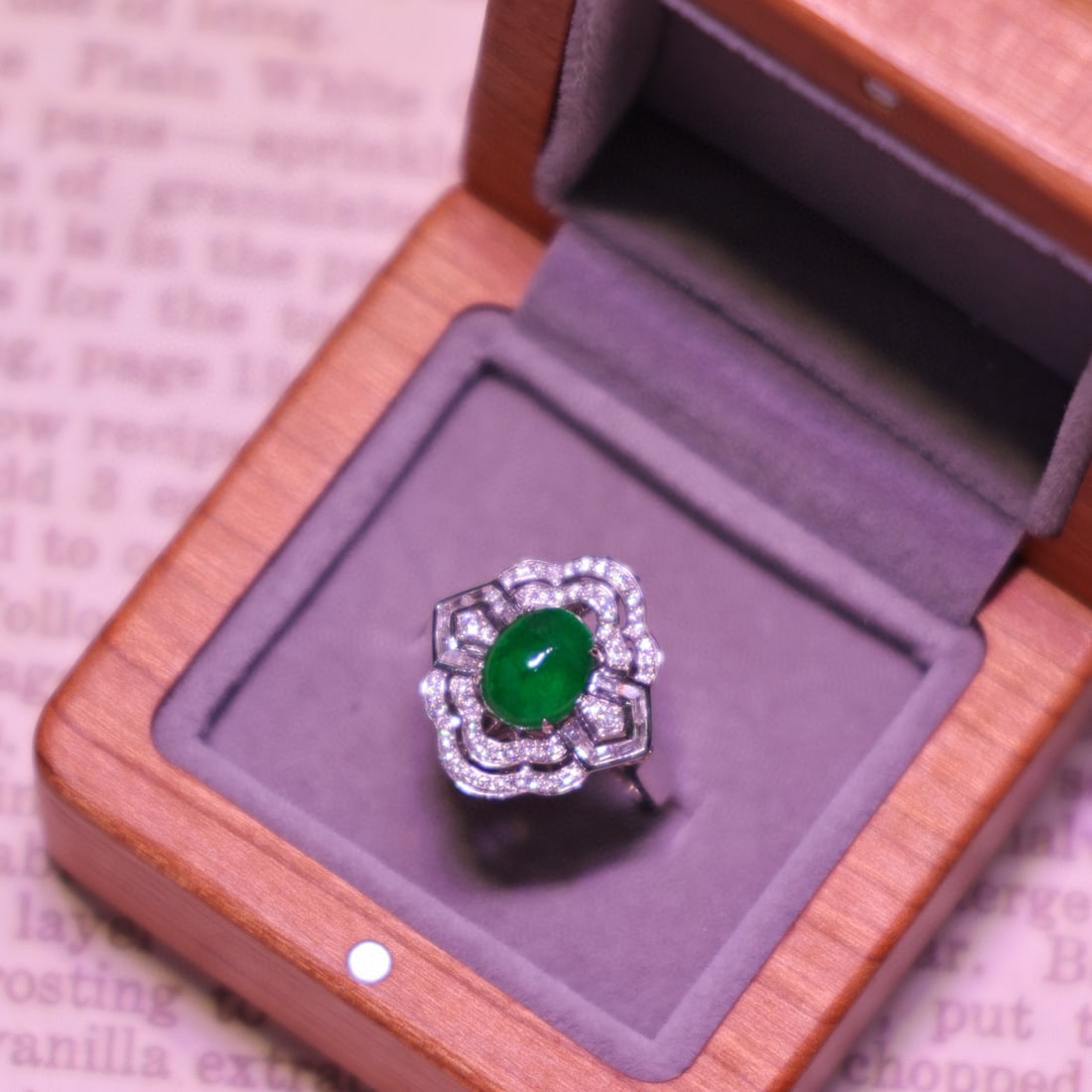 14k Gold 2.91 Ctw Vivid Green Natural Emerald & Diamond Ring - 5