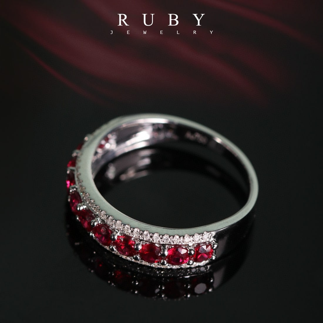 14k Gold 1.2 Ct Natural Ruby & Diamond Ring - 2