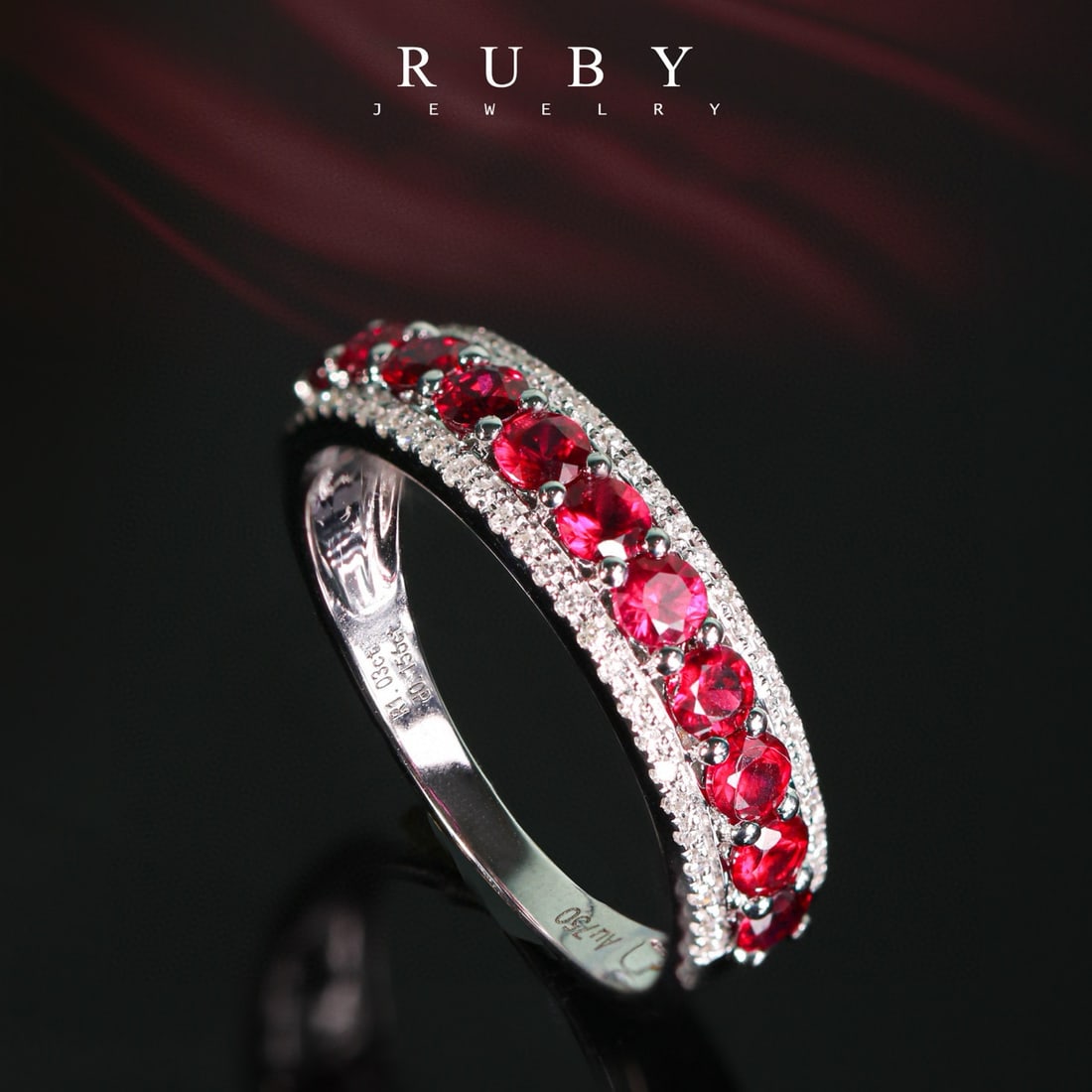 14k Gold 1.2 Ct Natural Ruby & Diamond Ring - 4