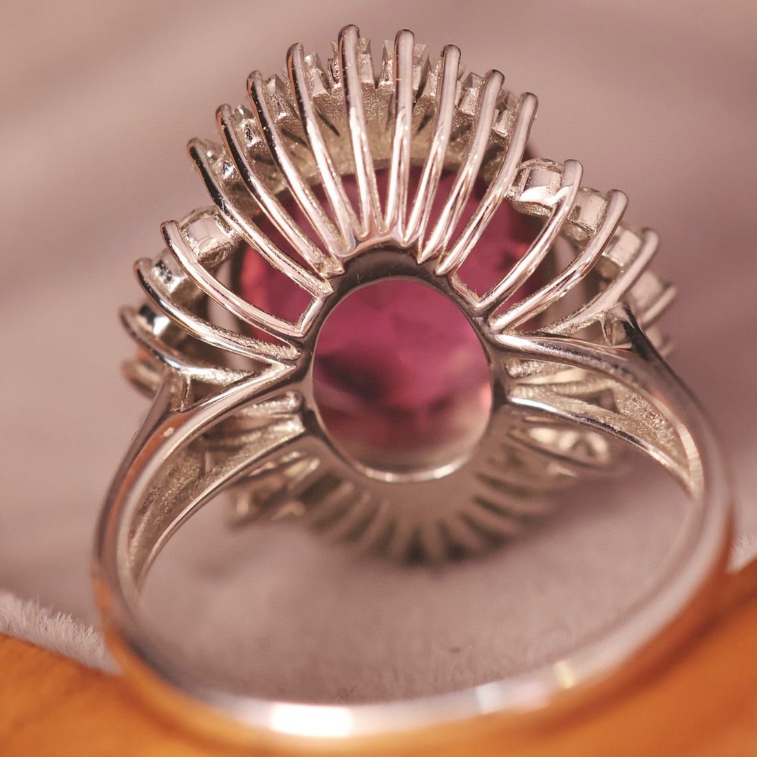 14k Gold 6 Ctw Natural Tourmaline & Diamond Ring - 4