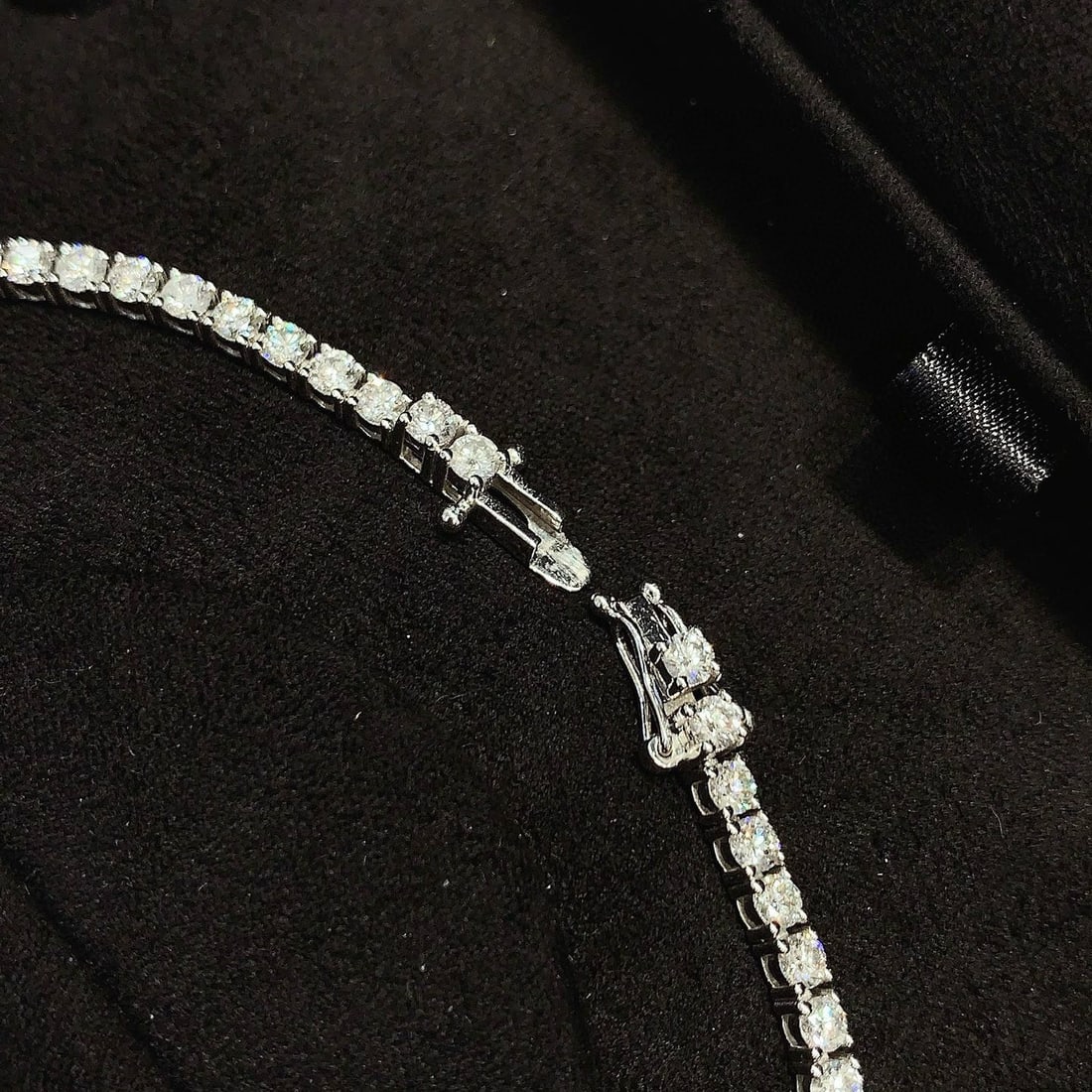 14k Gold 10.98 Ct Natural H Diamond Necklace - 3
