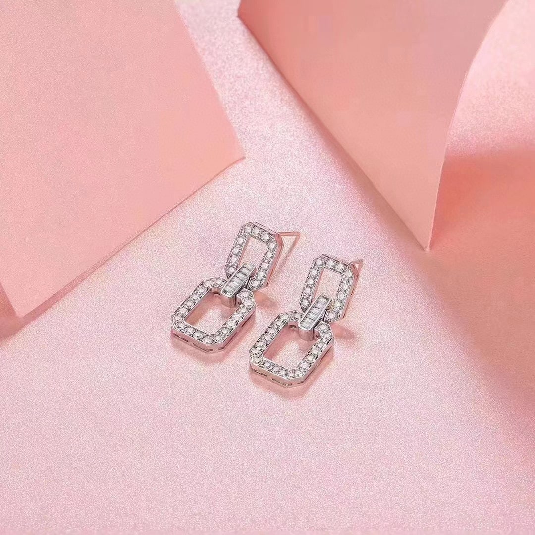 14k Gold 1.33 Ctw Natural H Diamond Earrings - 3