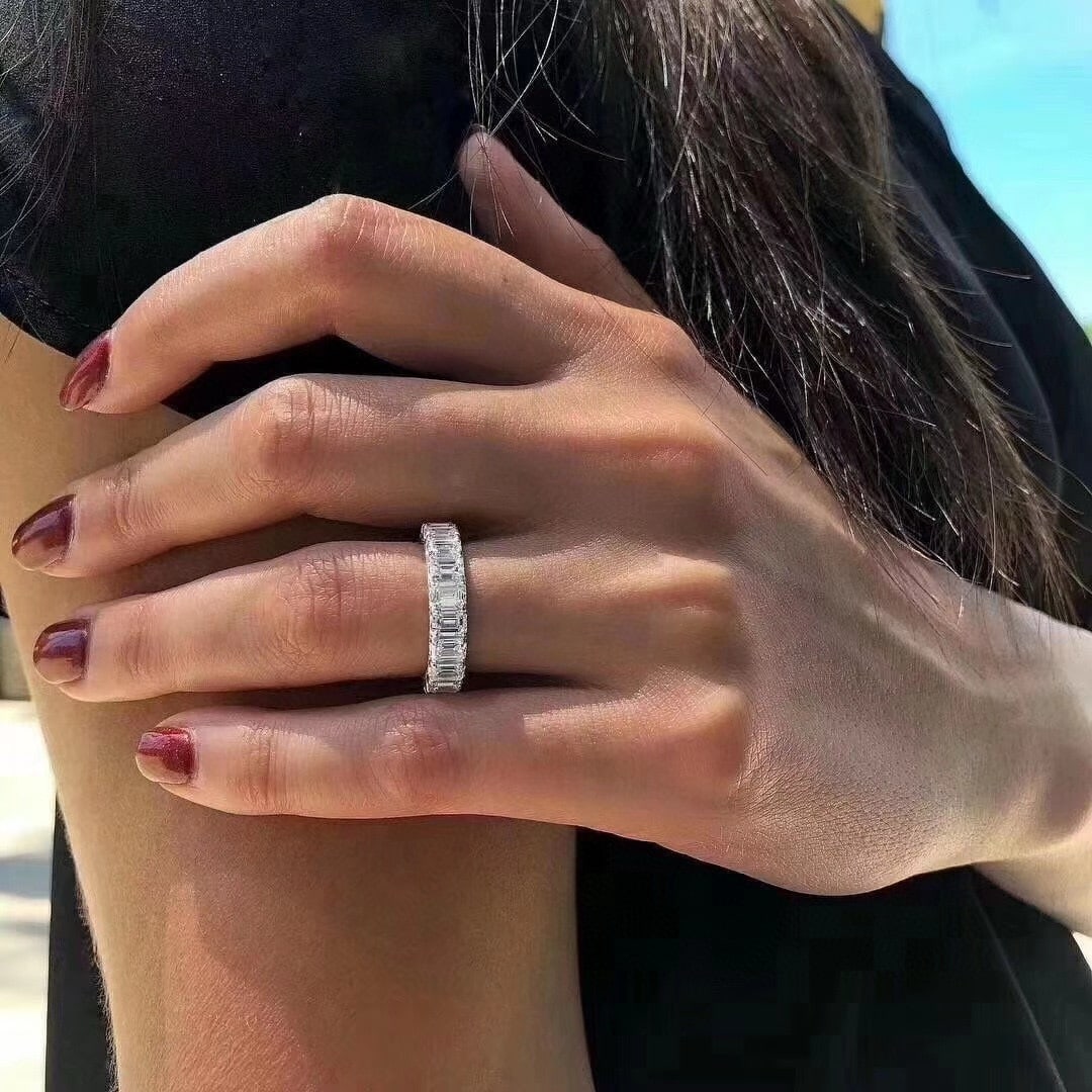 14k Gold 7.19 Ct Natural H Diamond Ring - 3