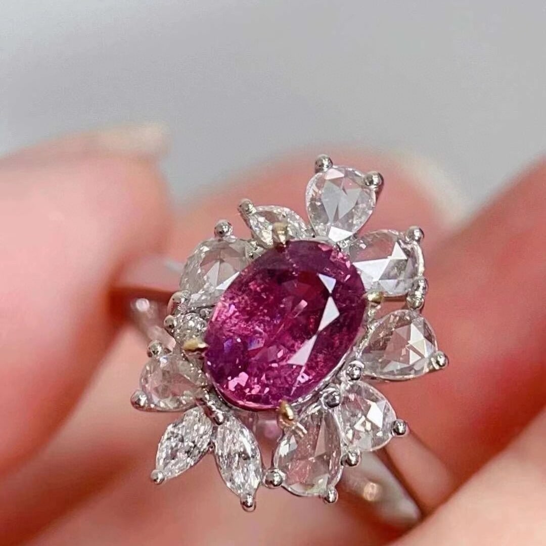 14k Gold 2.28 Ctw Natural Sapphire & Diamond Ring - 3
