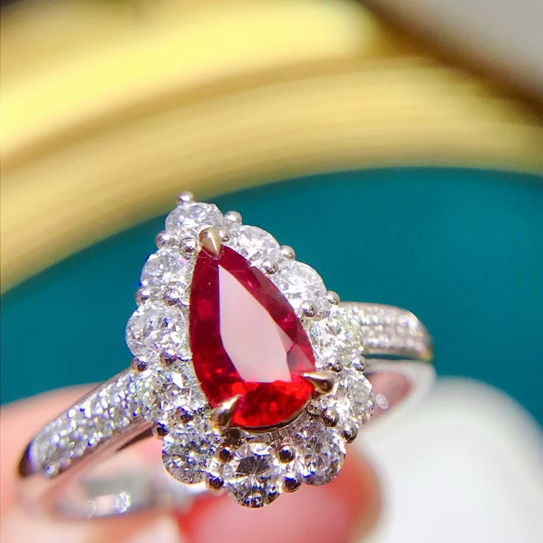 14k Gold 1.89 Ctw Natural Ruby & Diamond Ring - 2