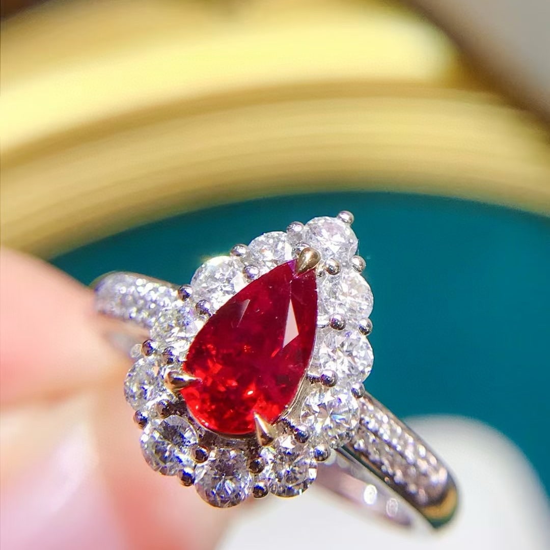 14k Gold 1.89 Ctw Natural Ruby & Diamond Ring - 3