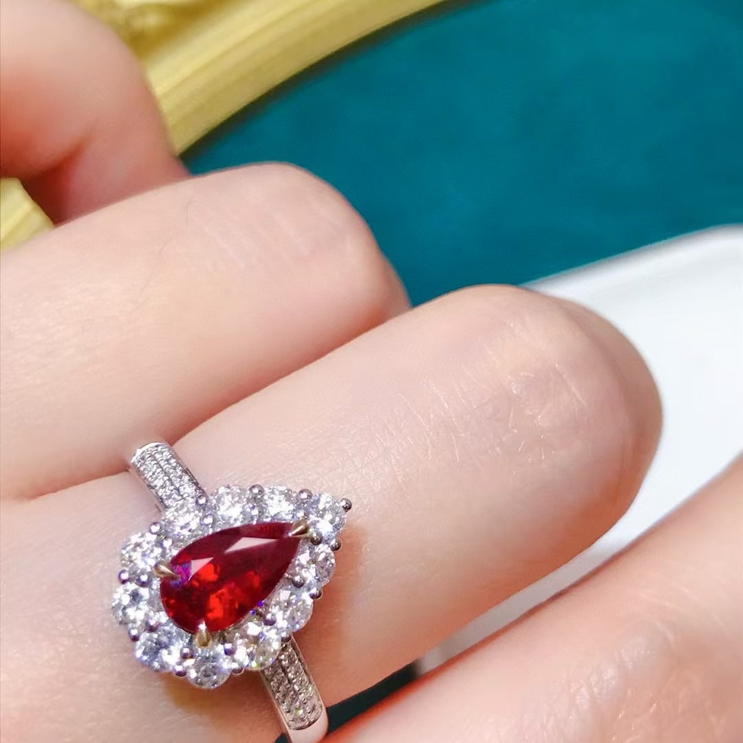 14k Gold 1.89 Ctw Natural Ruby & Diamond Ring - 4