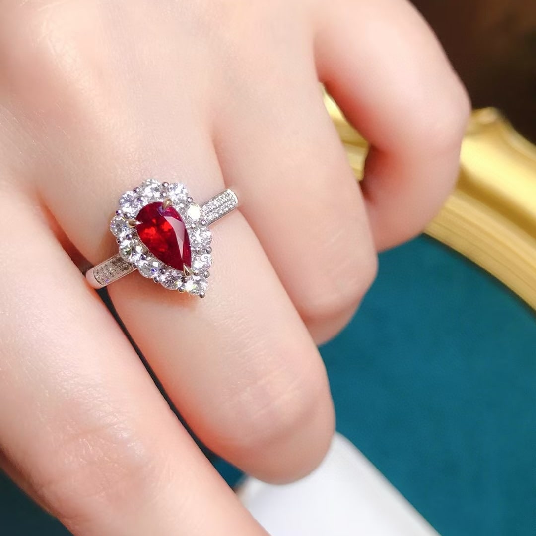 14k Gold 1.89 Ctw Natural Ruby & Diamond Ring - 5