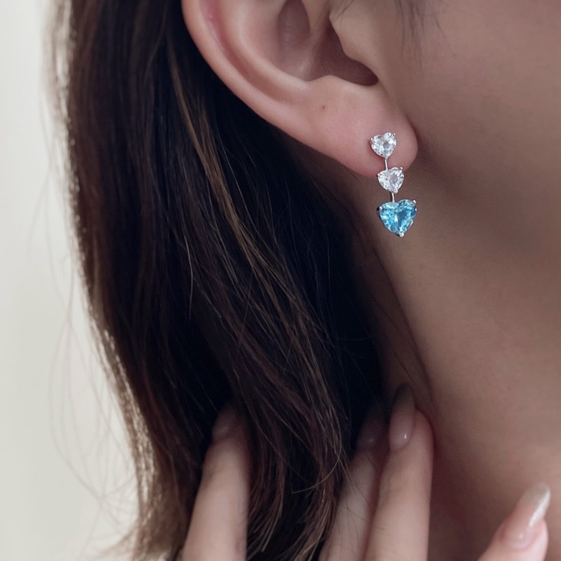14k Gold 4.1 Ctw Natural Aquamarine & Aquamarine Earrings - 2