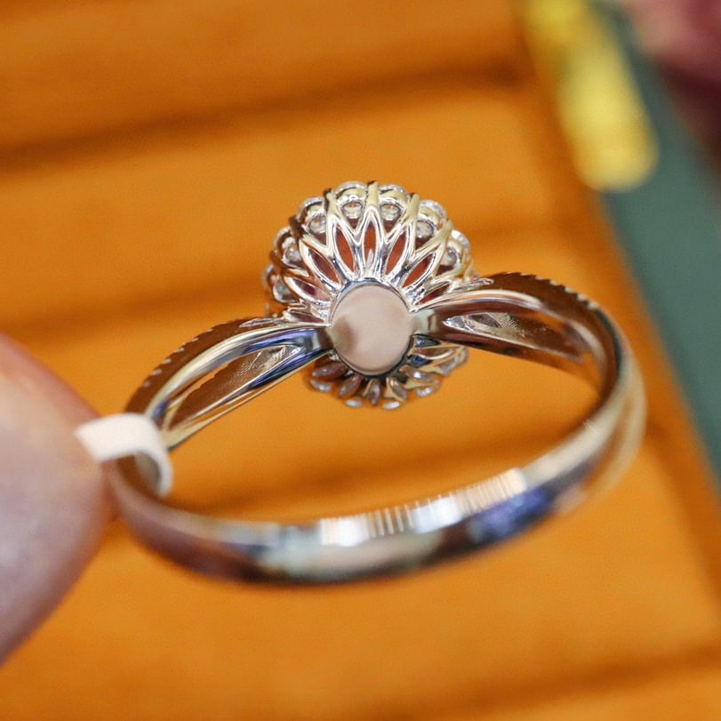 14k Gold 2.50 Ctw Natural Spinel & Diamond Ring - 4