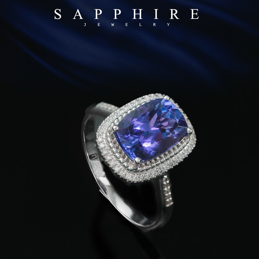 14k Gold 2.67 Ctw Natural Tanzanite & Diamond Ring - 2
