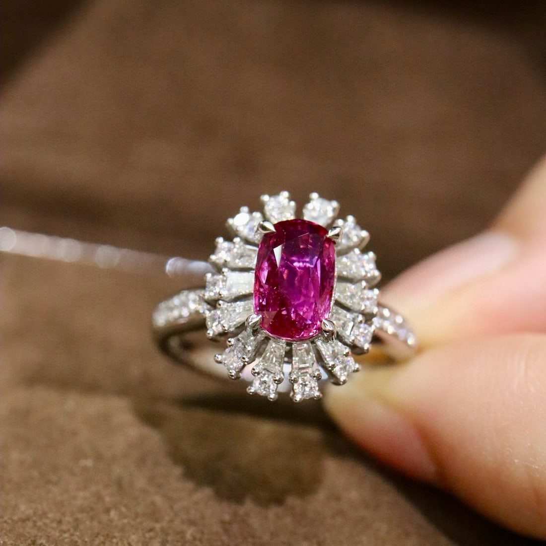 14k Gold 2.86 Ctw Natural Ruby & Diamond Ring - 3