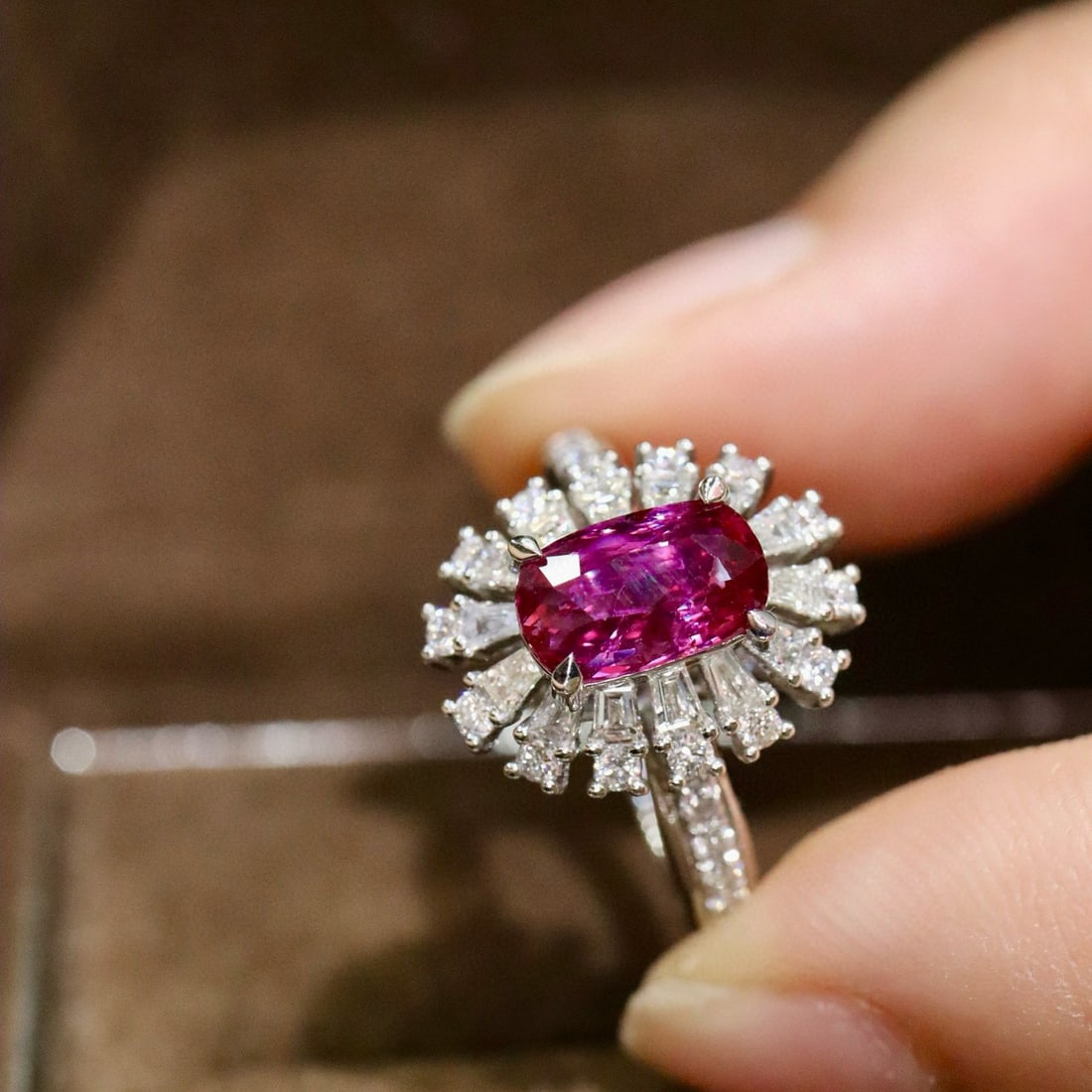 14k Gold 2.86 Ctw Natural Ruby & Diamond Ring - 4