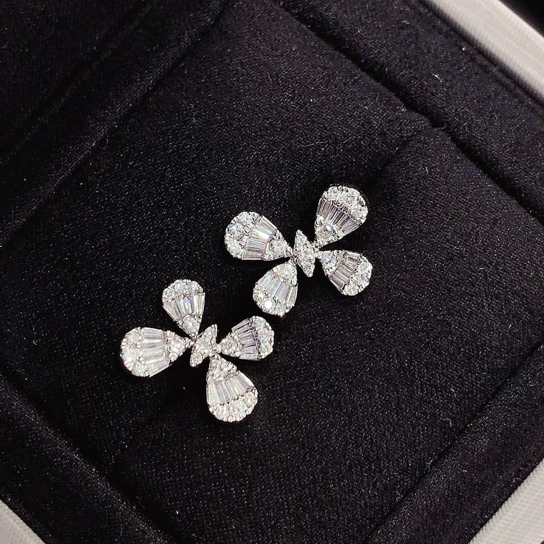 14k Gold 2 Ct Natural H Diamond Earrings - 3