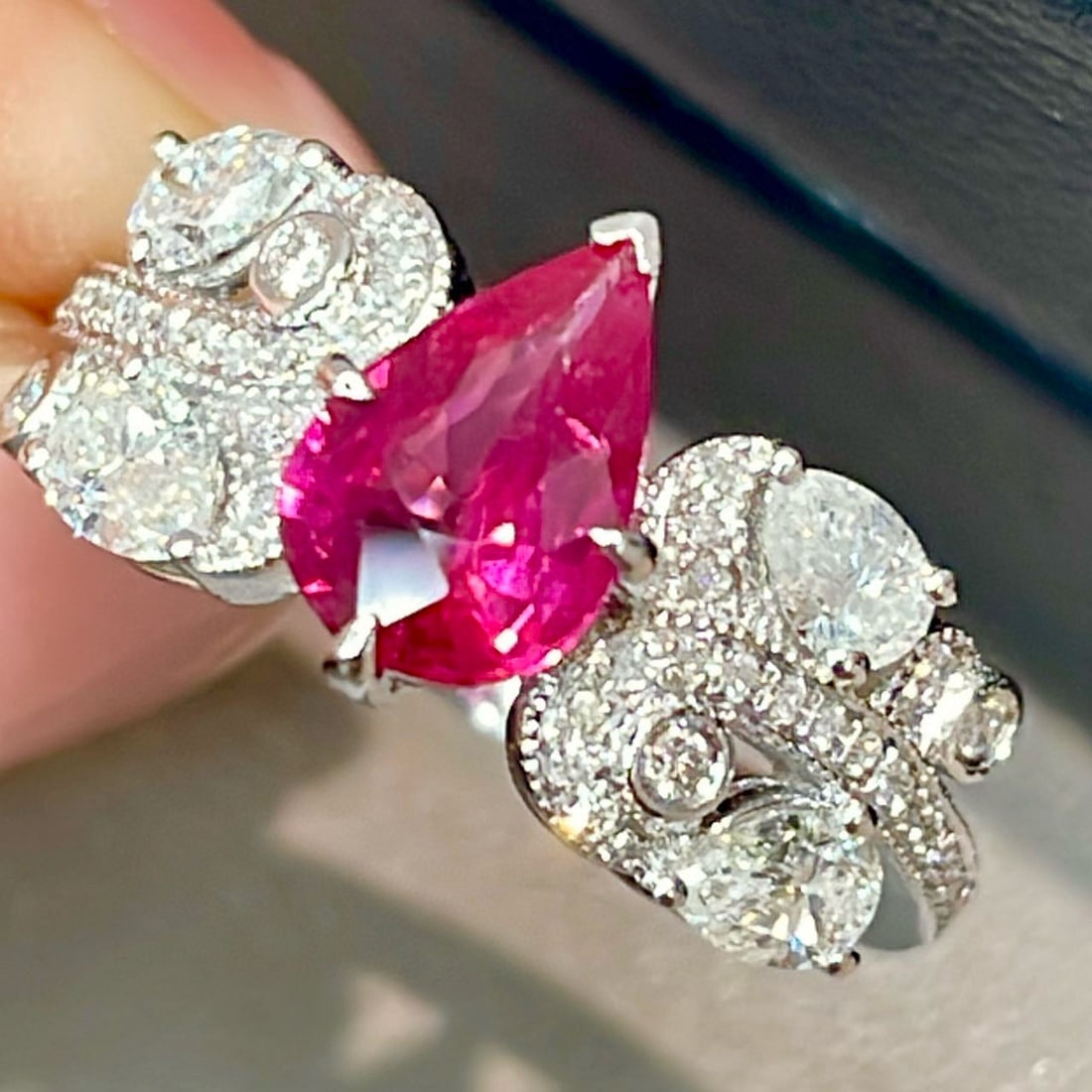 14k Gold 1.72 Ctw Natural Ruby & Diamond Ring - 3