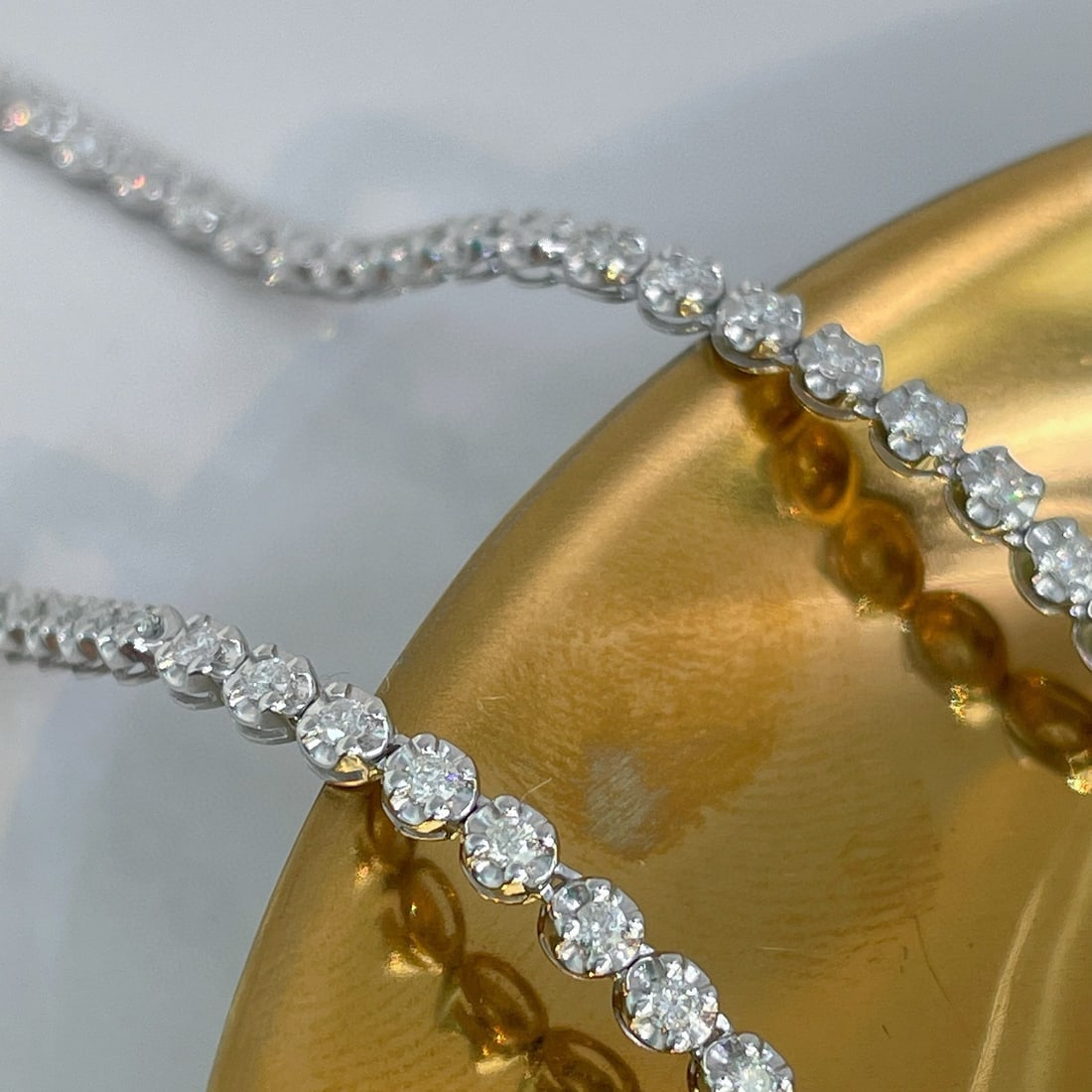 14k Gold 3.06 Ctw Natural H Diamond Necklace - 5