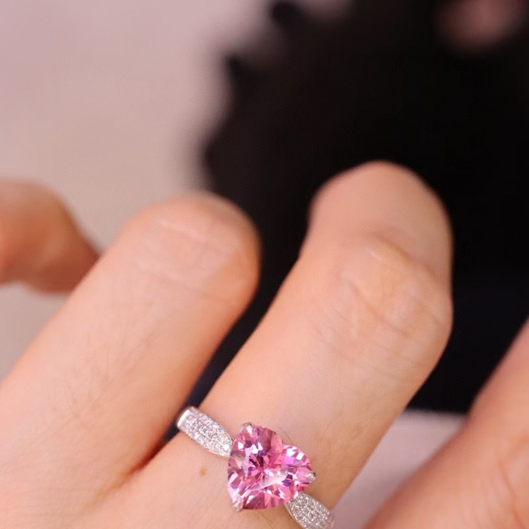 14k Gold 2.07 Ctw Natural Tourmaline & Diamond Ring - 2