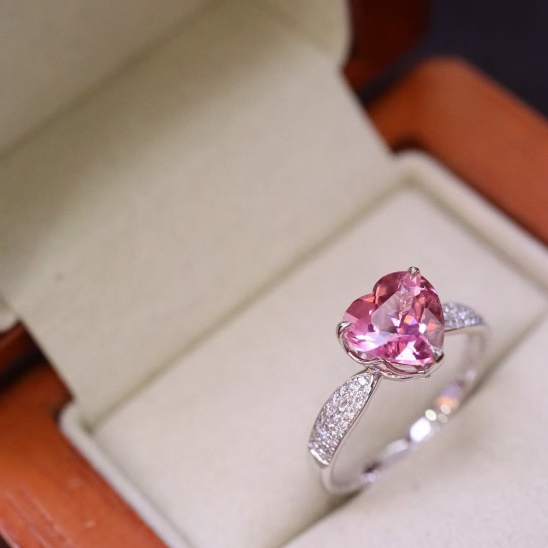 14k Gold 2.07 Ctw Natural Tourmaline & Diamond Ring - 3