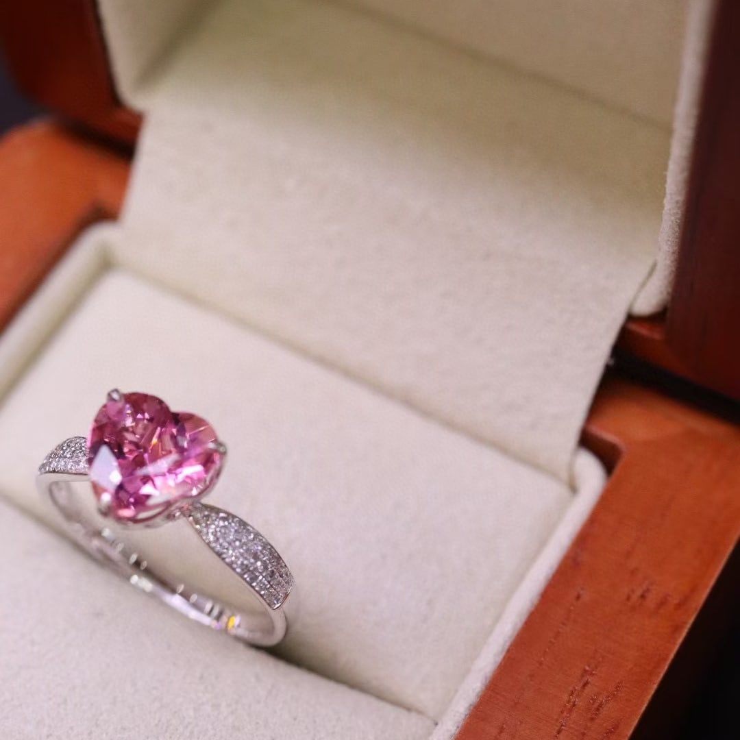 14k Gold 2.07 Ctw Natural Tourmaline & Diamond Ring - 5