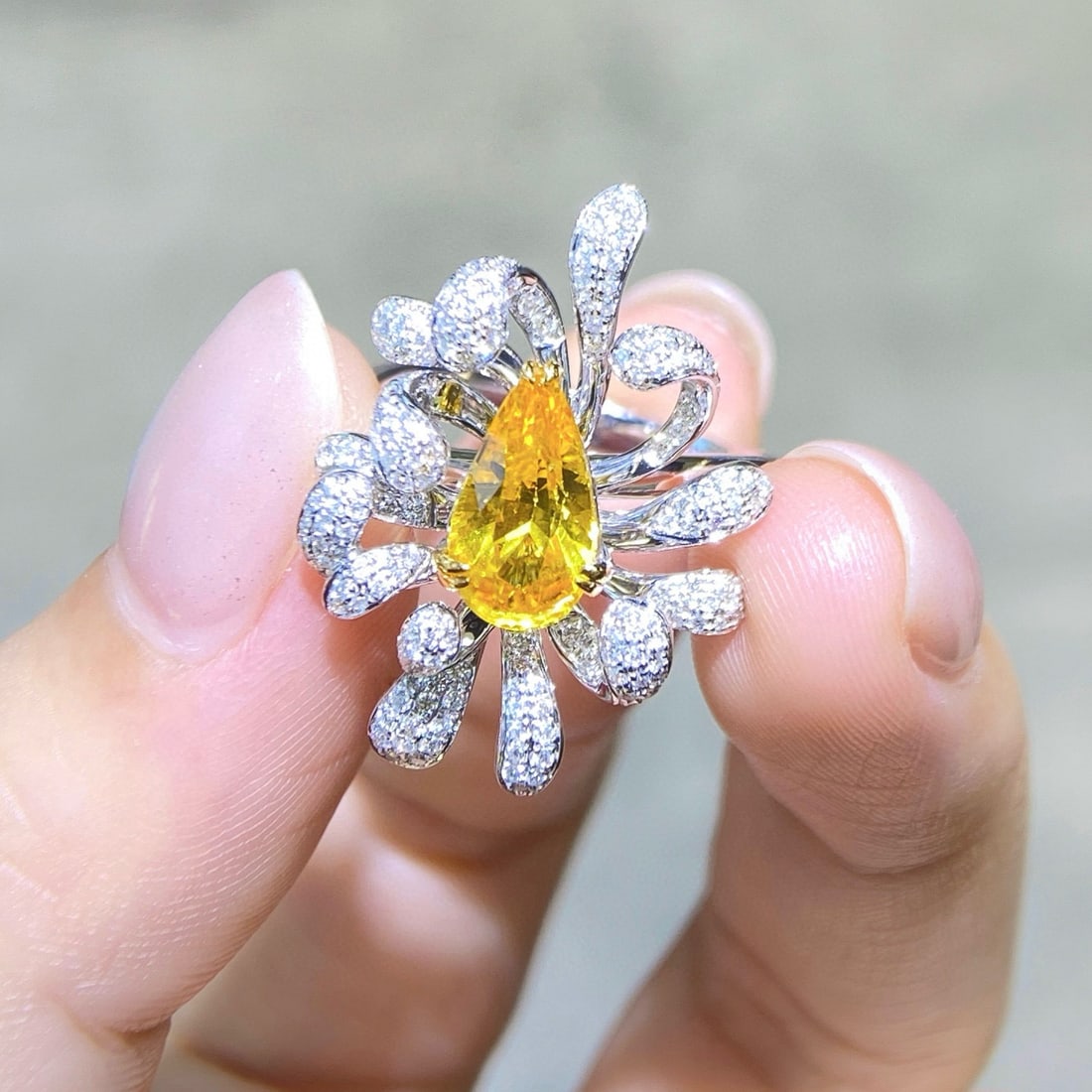 14k Gold 2.68 Ctw Natural Sapphire & Diamond Ring - 2