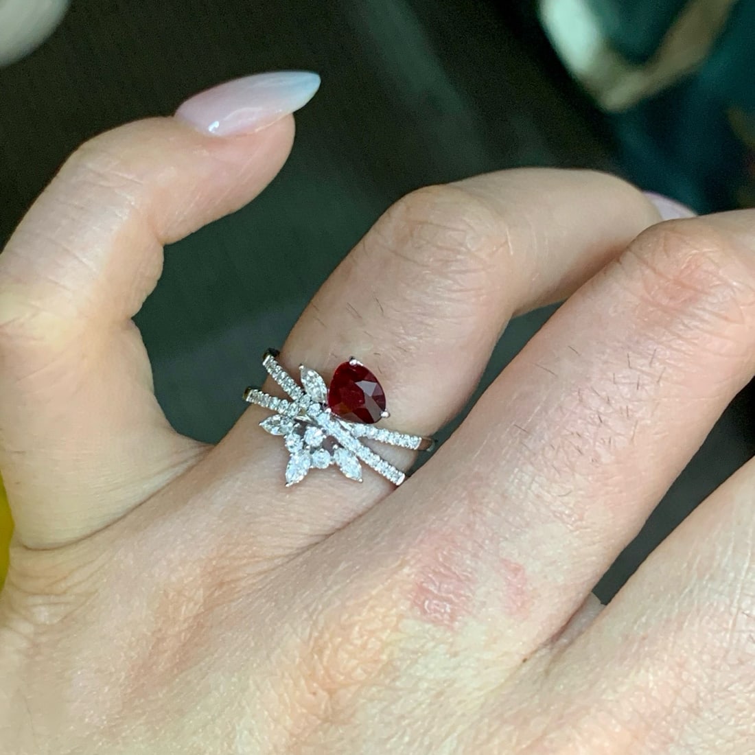 14k Gold 1.52 Ctw Natural Ruby & Diamond Ring - 2