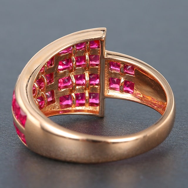 14k Gold 2.47 Ctw Natural Ruby & Diamond Ring - 4