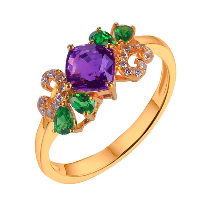 14k Gold 1.51 Ctw Natural Sapphire & Diamond Ring - 5