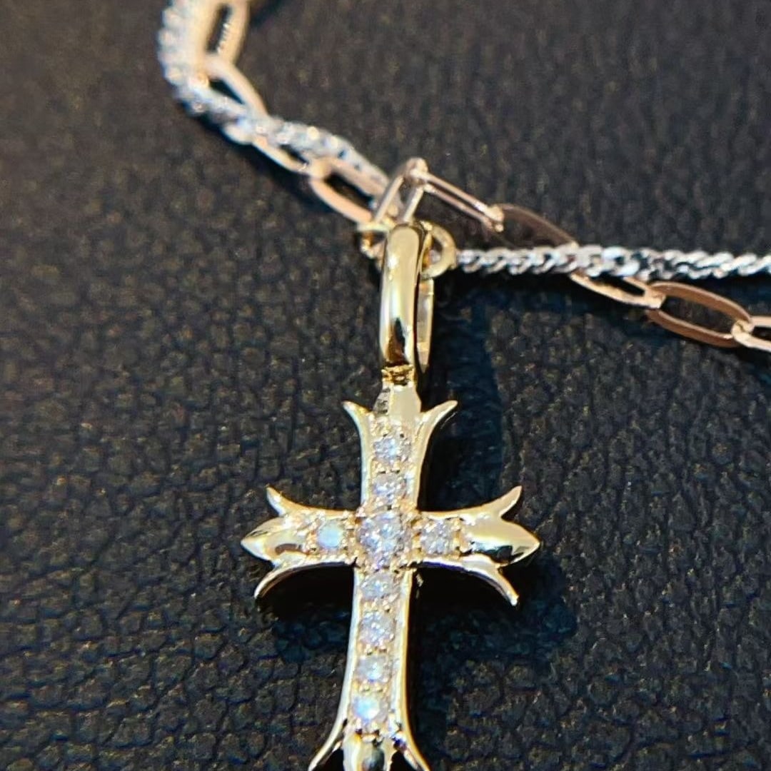 14k Gold 0.05 Ct Natural H Diamond Necklace - 5