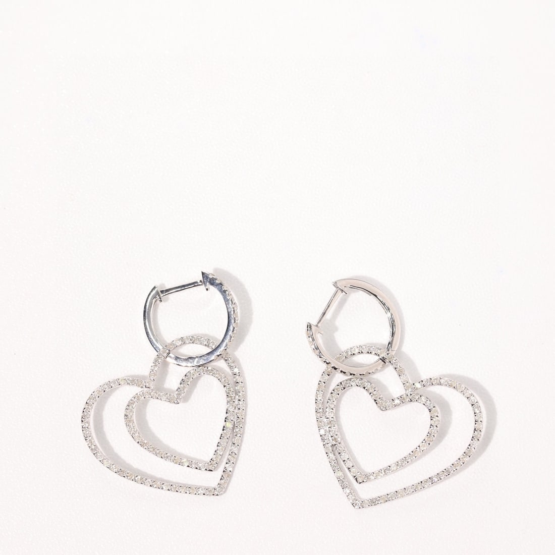 14k Gold 0.8 Ct Natural H Diamond Earrings - 8