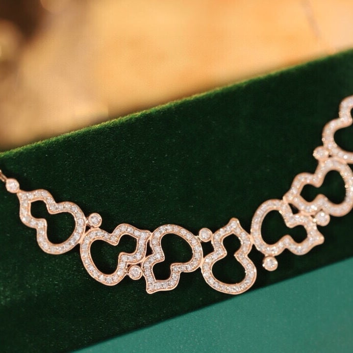 14k Gold 0.6 Ct Natural H Diamond Necklace - 2