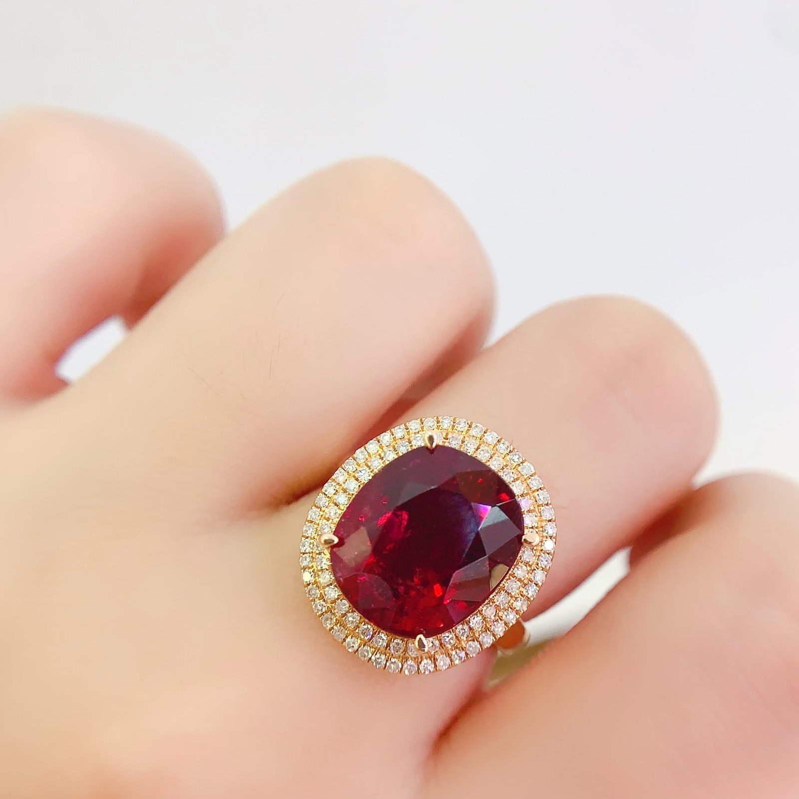 14k Gold 6.88 Ct Natural Tourmaline & Diamond Ring - 6