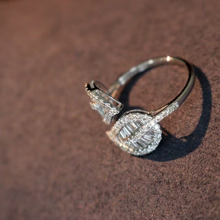 14k Gold 1 Ct Natural H Diamond Ring - 3
