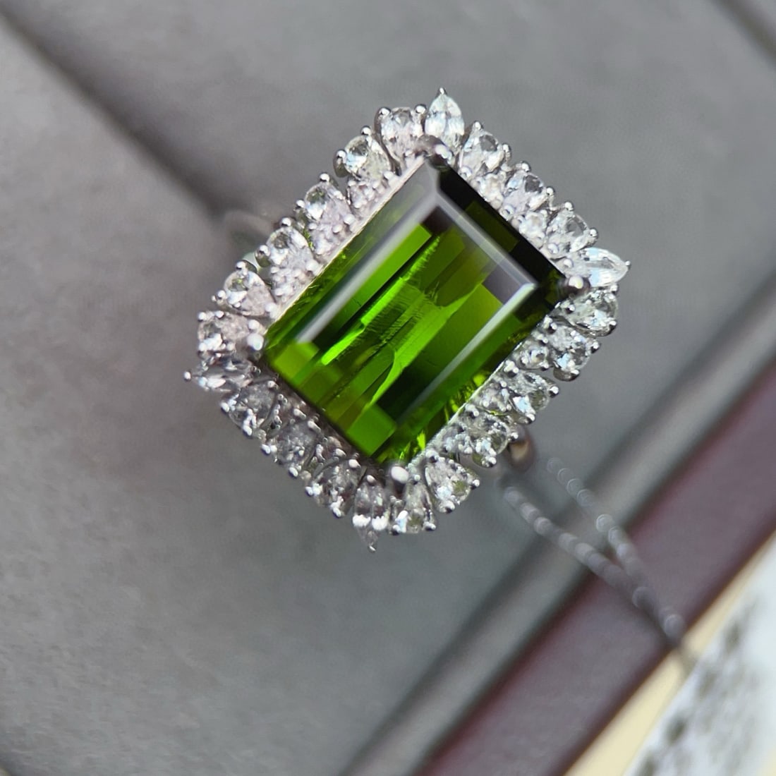 14k Gold 6.33 Ctw Natural Tourmaline & Diamond Ring - 6