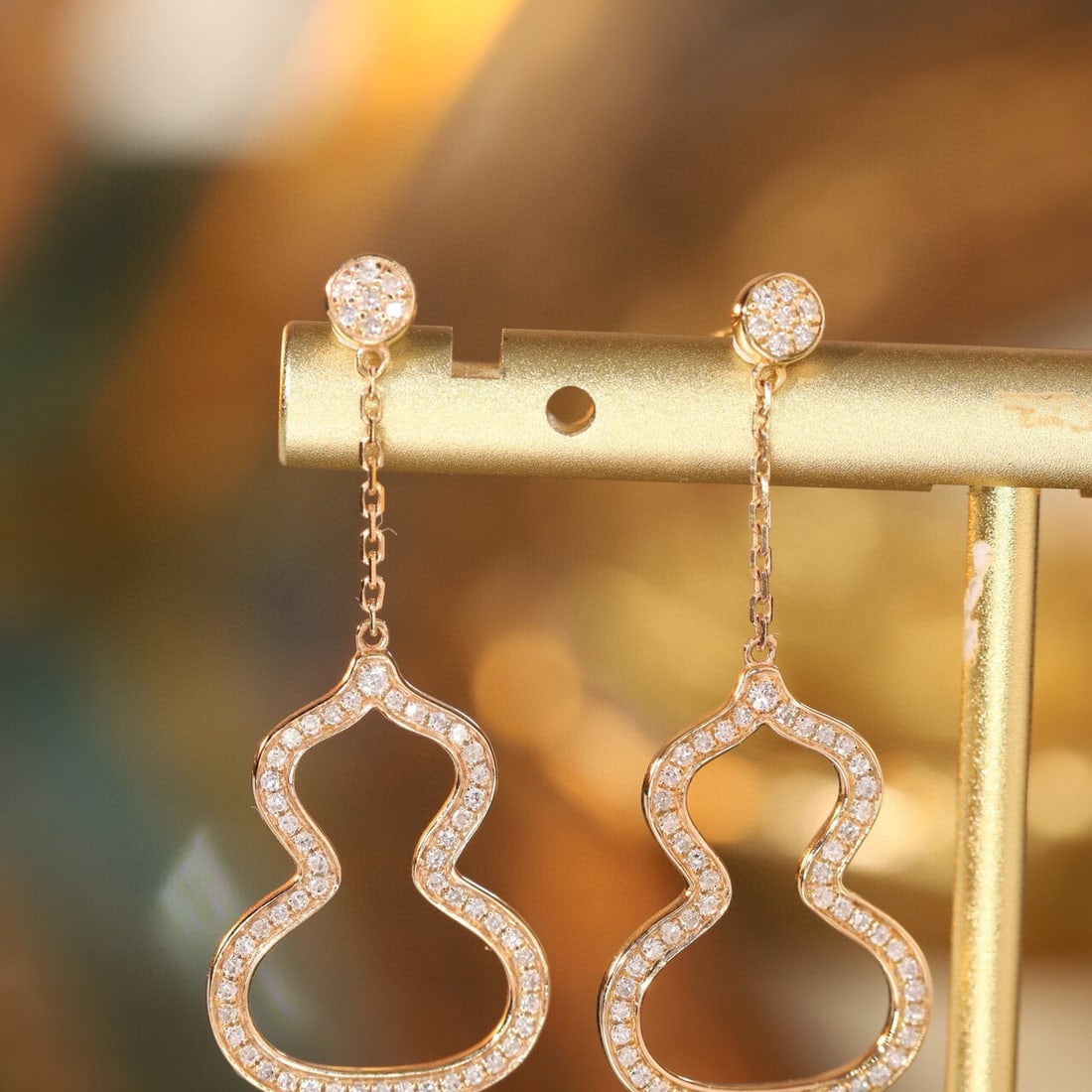 14k Gold 0.4 Ct Natural H Diamond Earrings - 6