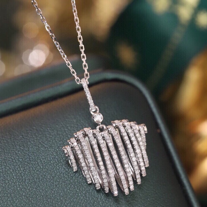 14k Gold 0.5 Ct Natural H Diamond Necklace - 4