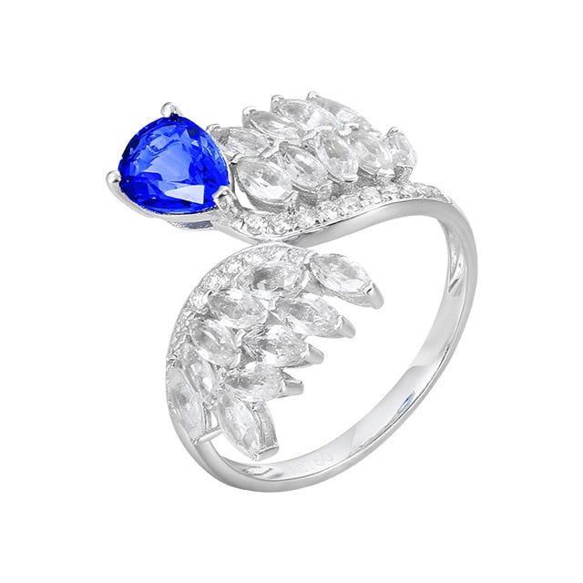 14k Gold 1.29 Ctw Natural Sapphire & Diamond Ring - 5