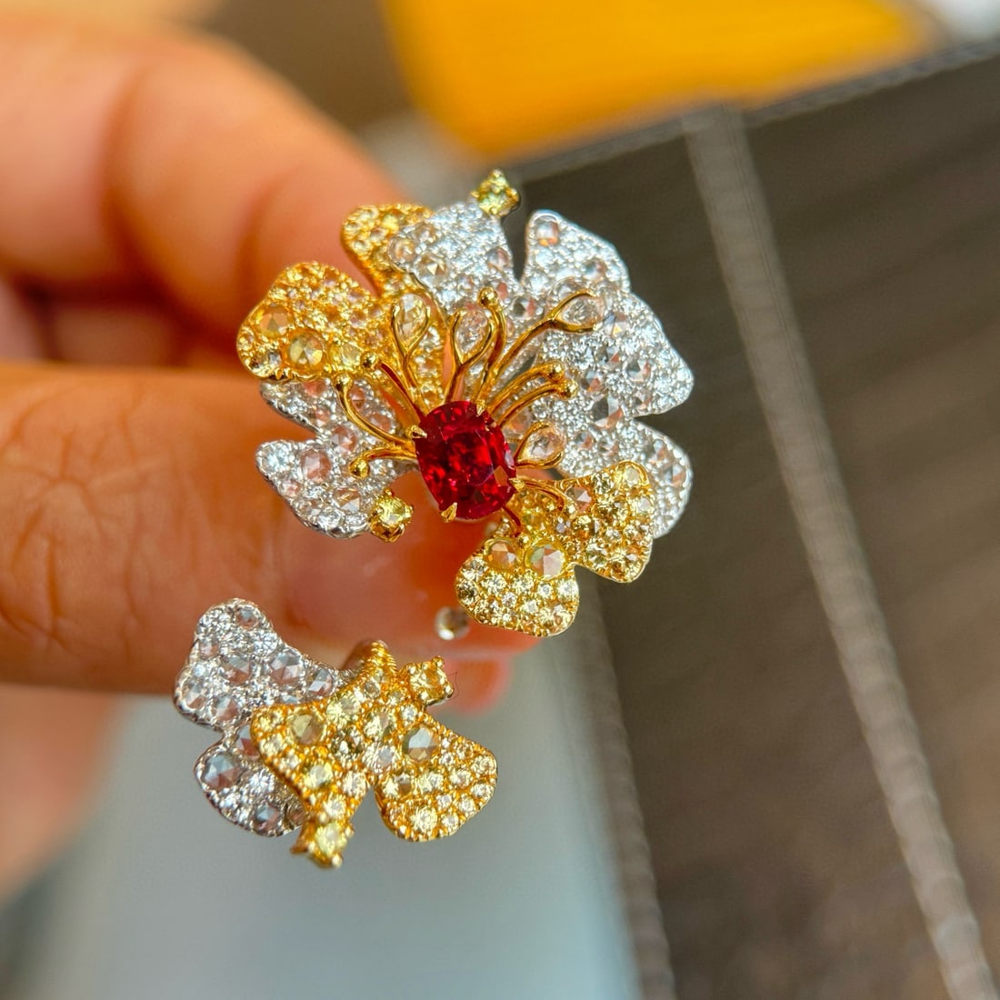 14k Gold 1.86 Ctw Natural Ruby & Diamond Ring - 5