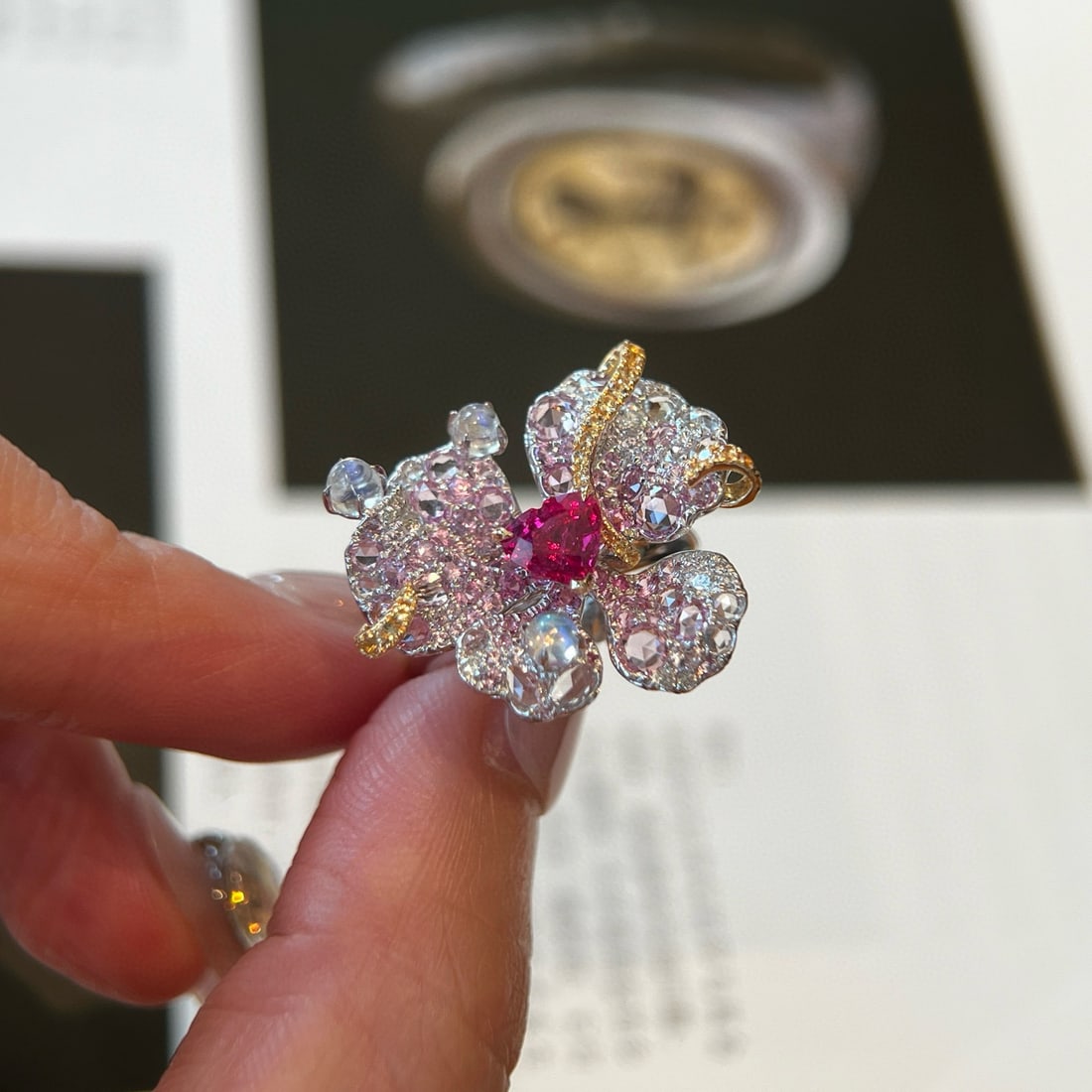 14k Gold 1.18 Ctw Natural Ruby & Diamond Ring - 3