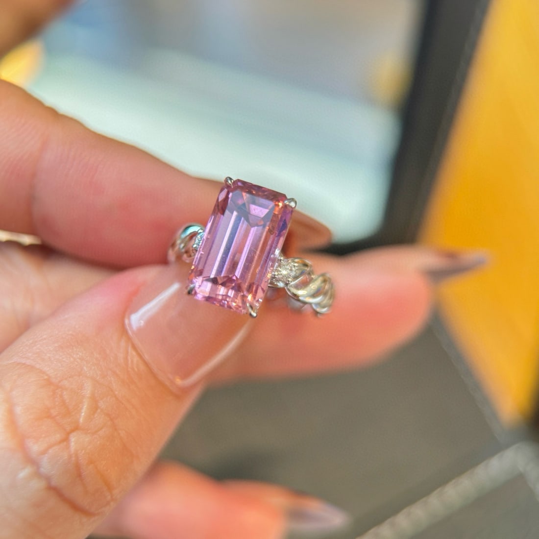 14k Gold 6.00 Ctw Natural Tourmaline & Diamond Ring - 2