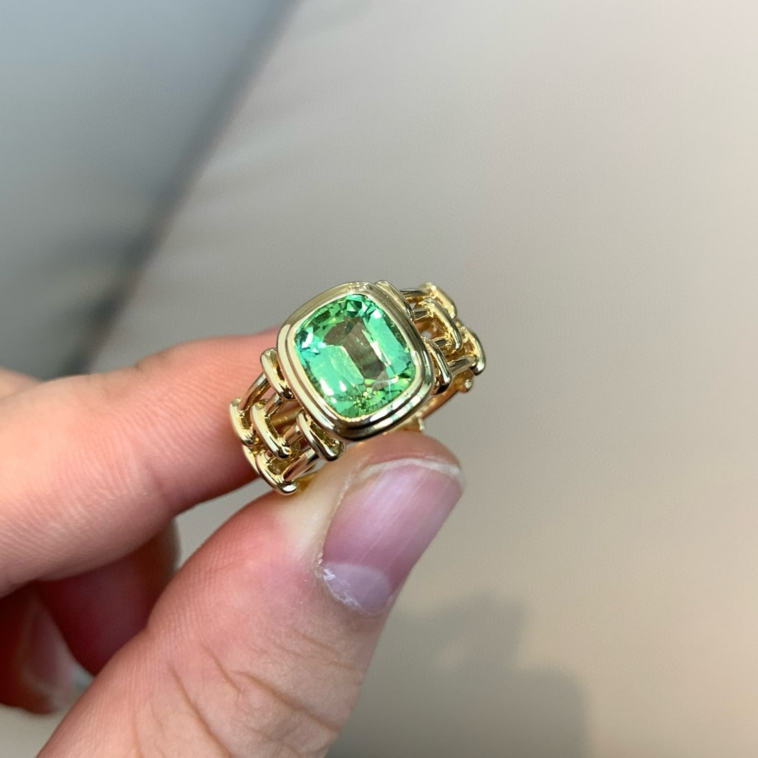 14k Gold 2.15 Ct Natural Tourmaline Ring - 2
