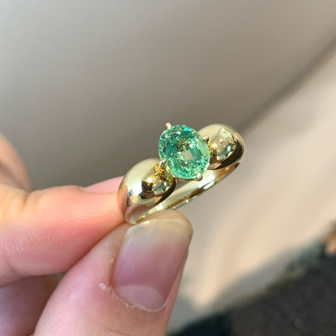 14k Gold 1.44 Ct Natural Tourmaline Ring - 2